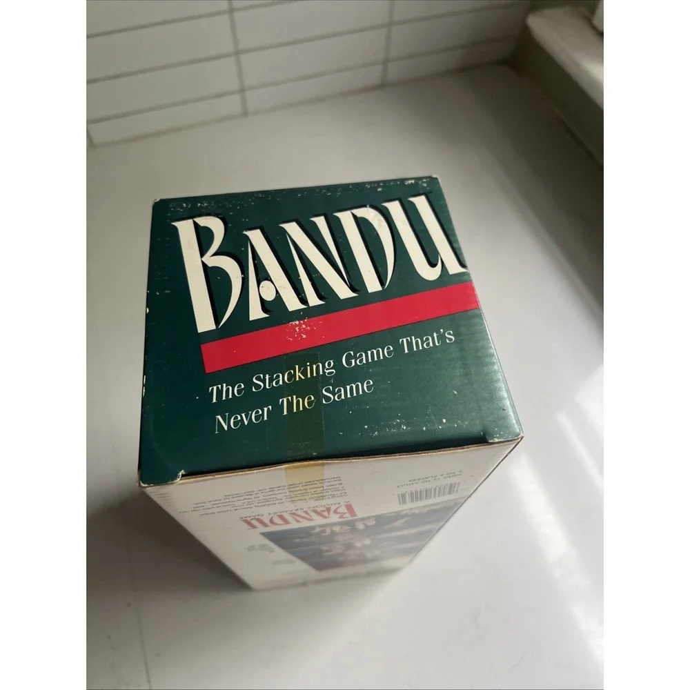 Vintage BANDU Wood Block Stacking Game - NEW - Milton Bradley - 1991